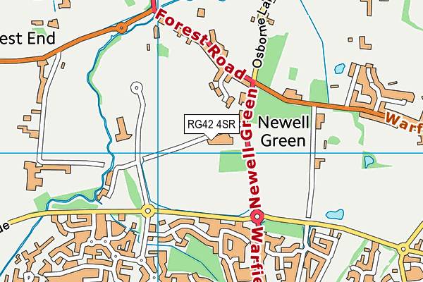 RG42 4SR map - OS VectorMap District (Ordnance Survey)