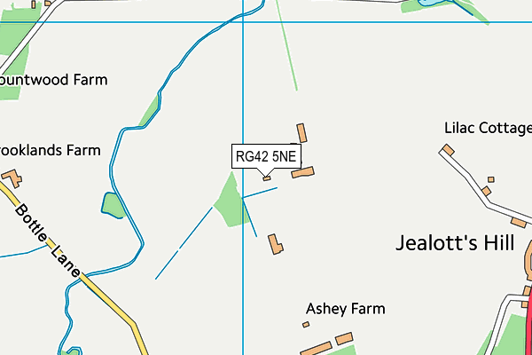 RG42 5NE map - OS VectorMap District (Ordnance Survey)