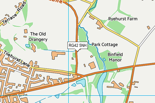 RG42 5NH map - OS VectorMap District (Ordnance Survey)