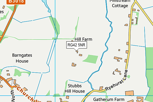 RG42 5NR map - OS VectorMap District (Ordnance Survey)