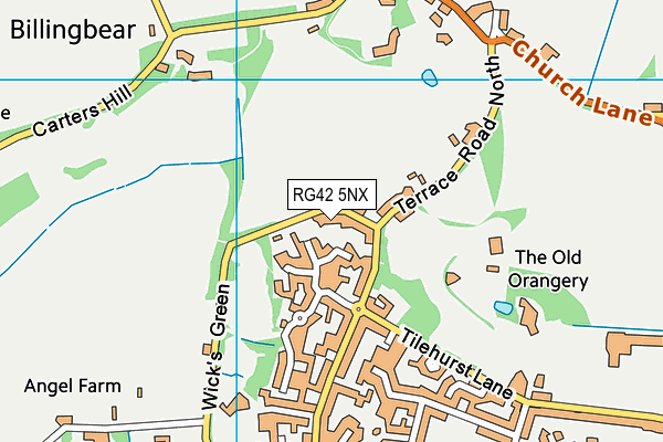 RG42 5NX map - OS VectorMap District (Ordnance Survey)