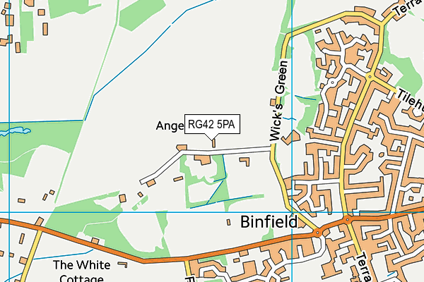 RG42 5PA map - OS VectorMap District (Ordnance Survey)