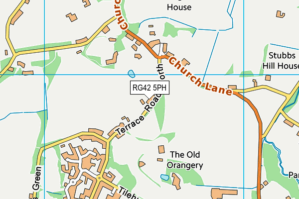 RG42 5PH map - OS VectorMap District (Ordnance Survey)