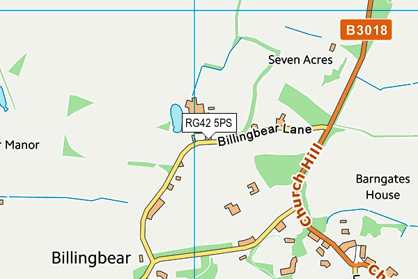 RG42 5PS map - OS VectorMap District (Ordnance Survey)