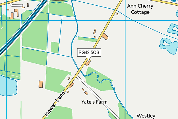 RG42 5QS map - OS VectorMap District (Ordnance Survey)