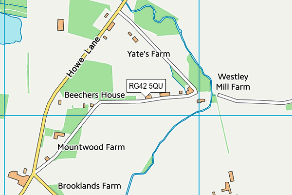 RG42 5QU map - OS VectorMap District (Ordnance Survey)