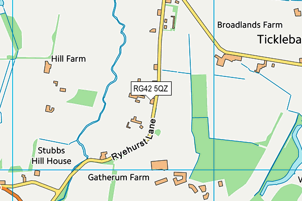 Binfield Football Club map (RG42 5QZ) - OS VectorMap District (Ordnance Survey)