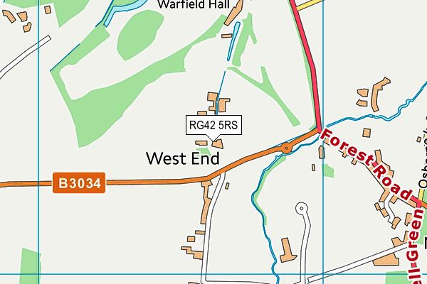 RG42 5RS map - OS VectorMap District (Ordnance Survey)