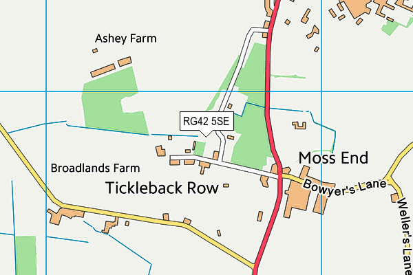 RG42 5SE map - OS VectorMap District (Ordnance Survey)