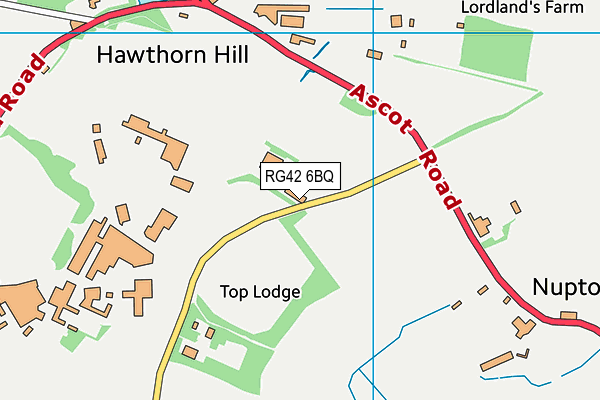 Jealotts Hill map (RG42 6BQ) - OS VectorMap District (Ordnance Survey)
