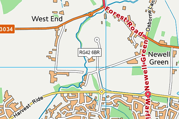 Warfield Church of England Primary School map (RG42 6BR) - OS VectorMap District (Ordnance Survey)