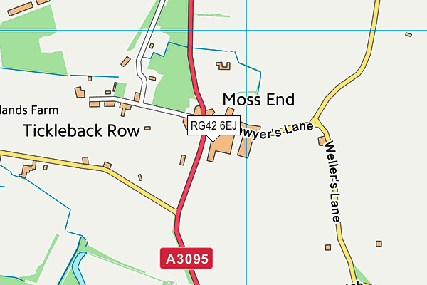 RG42 6EJ map - OS VectorMap District (Ordnance Survey)