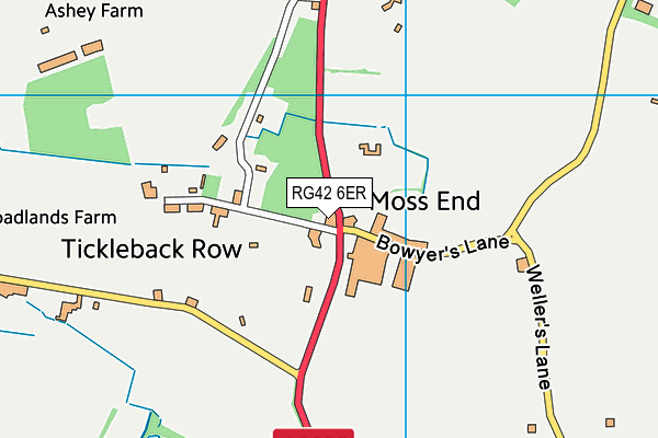 RG42 6ER map - OS VectorMap District (Ordnance Survey)