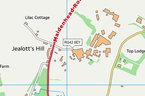 RG42 6EY map - OS VectorMap District (Ordnance Survey)