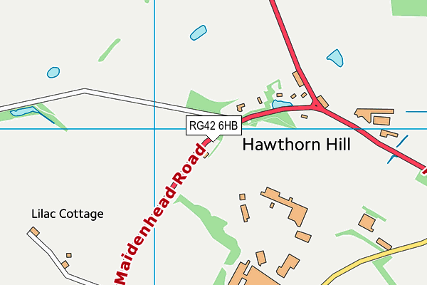 RG42 6HB map - OS VectorMap District (Ordnance Survey)