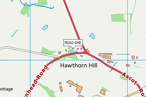 RG42 6HE map - OS VectorMap District (Ordnance Survey)