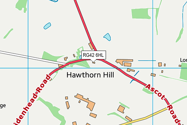 RG42 6HL map - OS VectorMap District (Ordnance Survey)