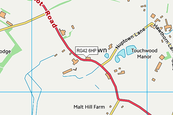 RG42 6HP map - OS VectorMap District (Ordnance Survey)