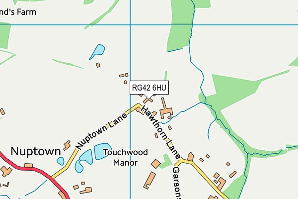 RG42 6HU map - OS VectorMap District (Ordnance Survey)