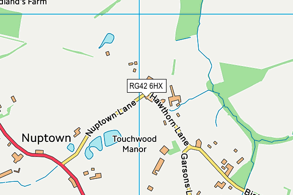 RG42 6HX map - OS VectorMap District (Ordnance Survey)
