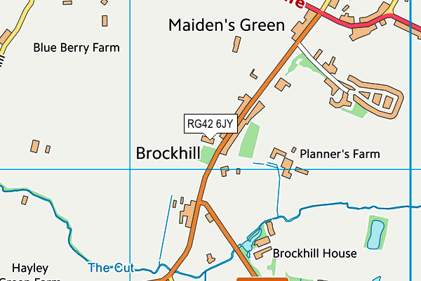 RG42 6JY map - OS VectorMap District (Ordnance Survey)