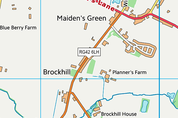 RG42 6LH map - OS VectorMap District (Ordnance Survey)