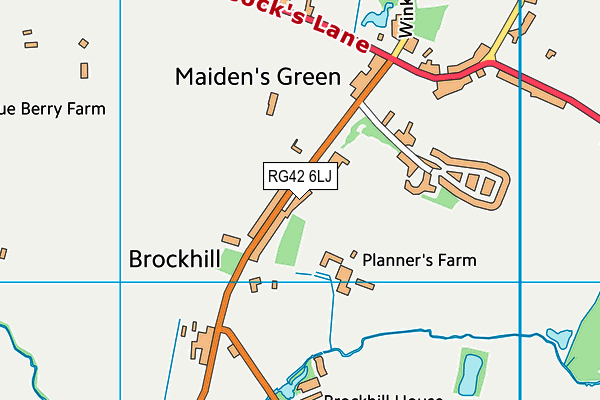 RG42 6LJ map - OS VectorMap District (Ordnance Survey)