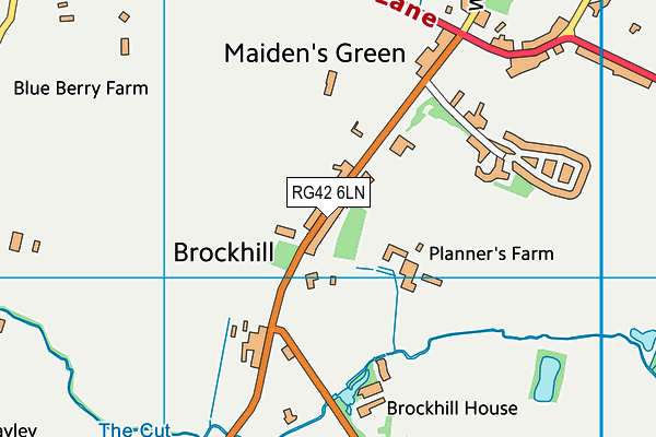 RG42 6LN map - OS VectorMap District (Ordnance Survey)