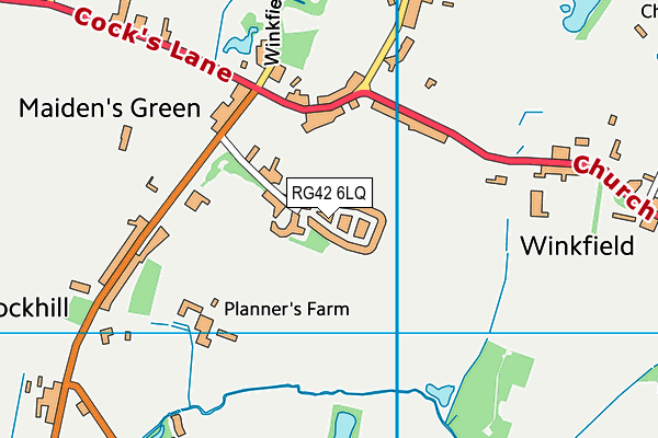 RG42 6LQ map - OS VectorMap District (Ordnance Survey)