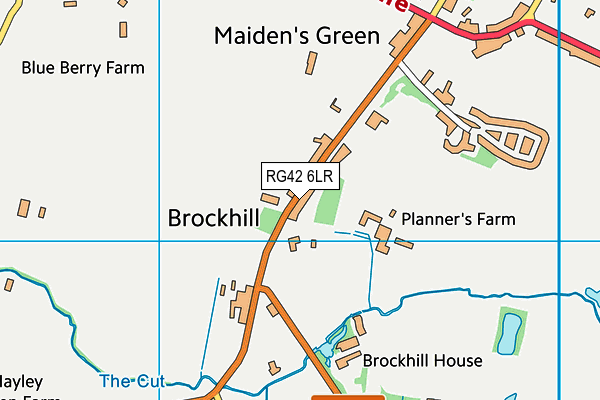 RG42 6LR map - OS VectorMap District (Ordnance Survey)