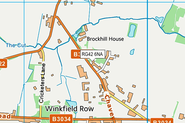 RG42 6NA map - OS VectorMap District (Ordnance Survey)