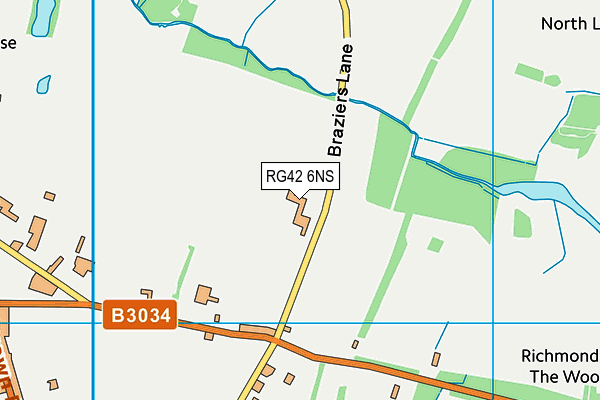 RG42 6NS map - OS VectorMap District (Ordnance Survey)