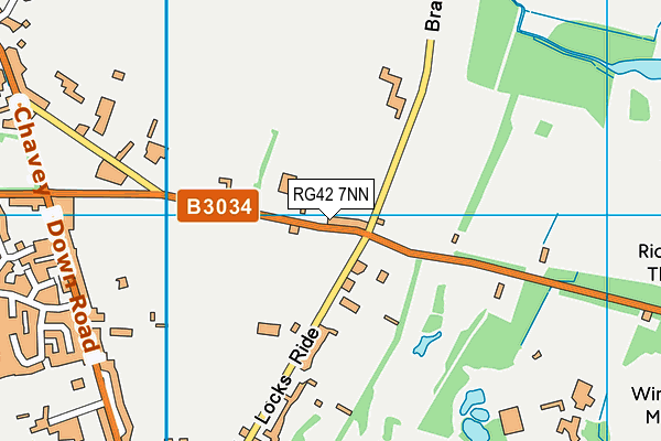 RG42 7NN map - OS VectorMap District (Ordnance Survey)
