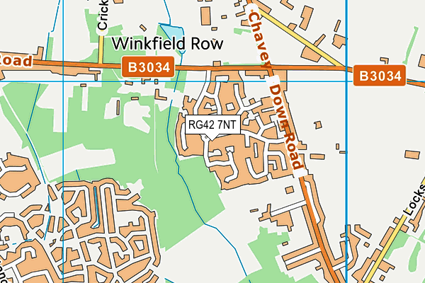 RG42 7NT map - OS VectorMap District (Ordnance Survey)