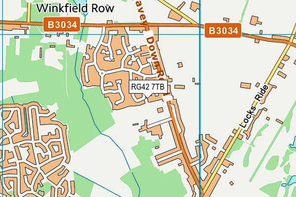 RG42 7TB map - OS VectorMap District (Ordnance Survey)