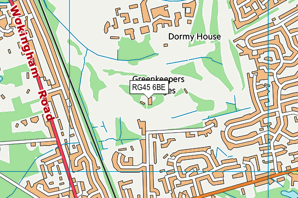 RG45 6BE map - OS VectorMap District (Ordnance Survey)