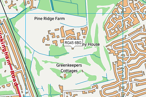 RG45 6BG map - OS VectorMap District (Ordnance Survey)