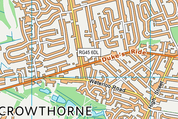 RG45 6DL map - OS VectorMap District (Ordnance Survey)