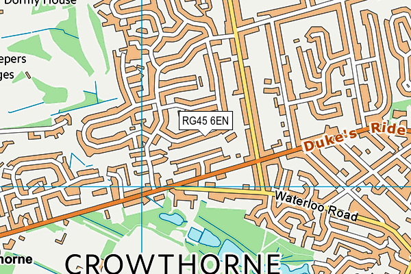 RG45 6EN map - OS VectorMap District (Ordnance Survey)