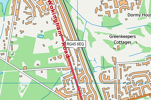 RG45 6EQ map - OS VectorMap District (Ordnance Survey)