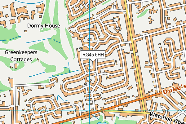 RG45 6HH map - OS VectorMap District (Ordnance Survey)