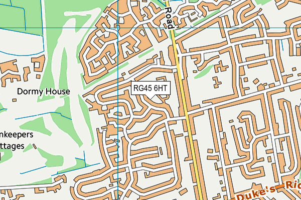 RG45 6HT map - OS VectorMap District (Ordnance Survey)