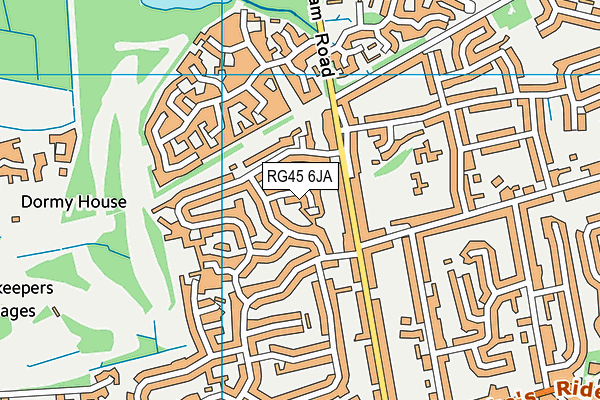 RG45 6JA map - OS VectorMap District (Ordnance Survey)