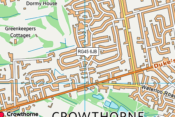 RG45 6JB map - OS VectorMap District (Ordnance Survey)