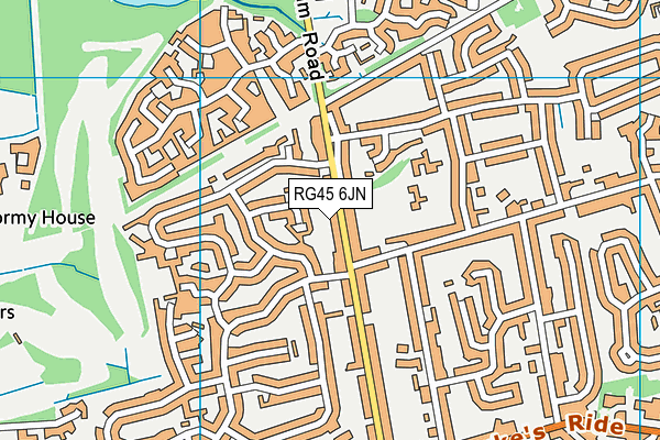 RG45 6JN map - OS VectorMap District (Ordnance Survey)