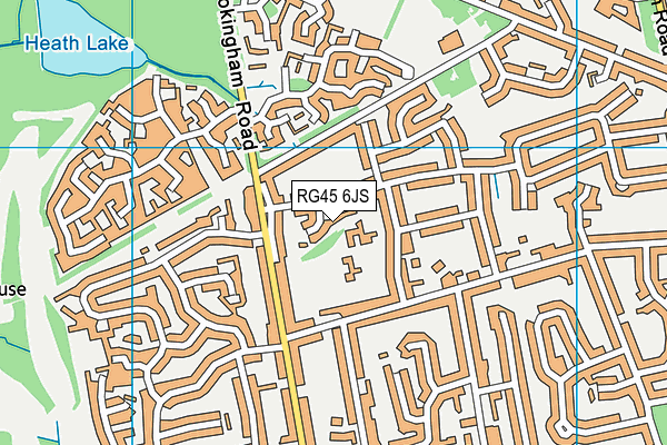 RG45 6JS map - OS VectorMap District (Ordnance Survey)