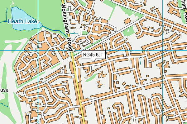 RG45 6JT map - OS VectorMap District (Ordnance Survey)