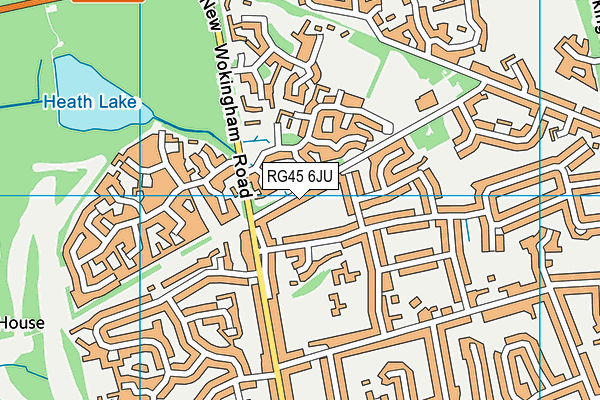 RG45 6JU map - OS VectorMap District (Ordnance Survey)