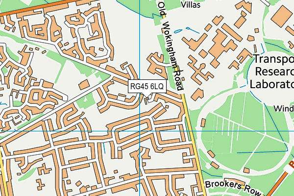 RG45 6LQ map - OS VectorMap District (Ordnance Survey)