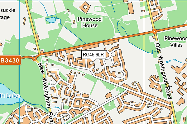 RG45 6LR map - OS VectorMap District (Ordnance Survey)